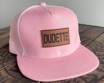 Dudette Women’s SnapBack Hat, Mom or Sister cap, Mommy Matched w/ Little Dude, Little Dudette or Dude hat, Matching family hats, Mother gift