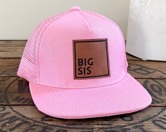 Big Sis Hat, Big Sister gift for girls, Baby Toddler Youth kids Women SnapBack Cap, New Baby gift, Pregnancy Announcement, Pregnancy Reveal,