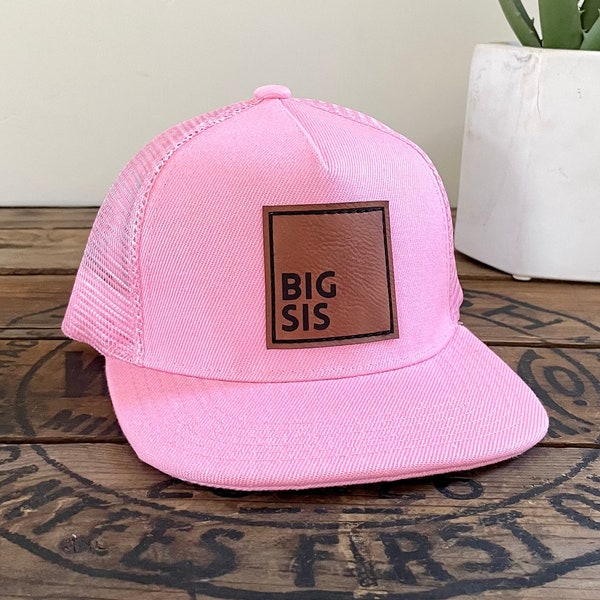 Big Sis Hat, Big Sister gift for girls, Baby Toddler Youth kids Women SnapBack Cap, New Baby gift, Pregnancy Announcement, Pregnancy Reveal,