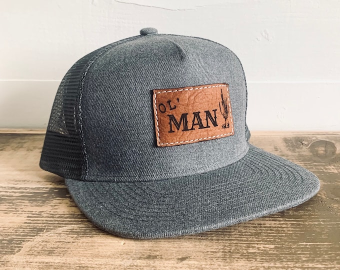 Dad Snapback Hat | Ol’ Man trucker cap | Cactus Hat | Father’s Day gift hat | Present for Dad