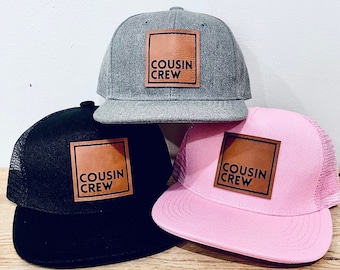 Cousin Snapback Hat, Baby Toddler Youth Adult Mens Cap, Cousin Crew Family Reunion outfit, Matching Family Apparel, Family Trip Hat boy girl