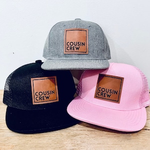 Cousin Snapback Hat, Baby Toddler Youth Adult Mens Cap, Cousin Crew Family Reunion outfit, Matching Family Apparel, Family Trip Hat boy girl