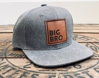 Big Bro Snapback Hat | Baby Toddler Youth Adult Mens Cap | New Baby Pregnancy Announcement | Big Brother gift for boys | Pregnancy Reveal