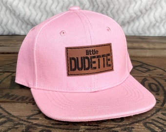 Little Dudette Kids Hat | Little Sister SnapBack cap baby/toddler or youth kids size | Baby Girls hat | Matched w/ Little Dude or Dude hat