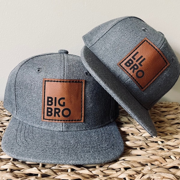 Brother Matching Sibling Hats, Big Bro, Lil Bro SnapBack caps, Big Brother & Little Brother, Baby/ toddler, youth kid, adult size, Twin hat