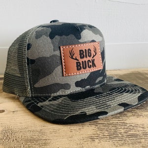 Mens Camo Hunting Hat: Big Buck SnapBack Cap