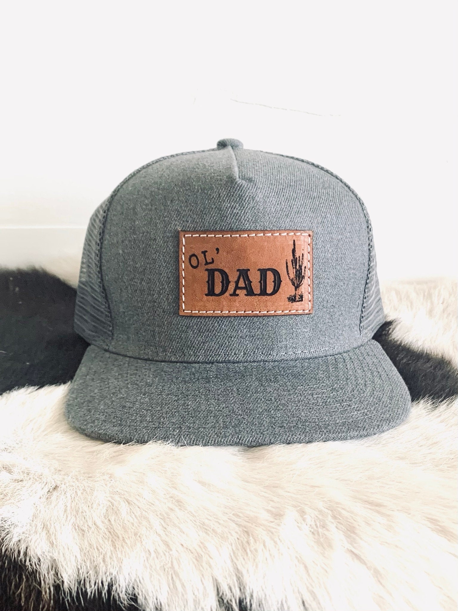 Dad Snapback Hat Ol Man Trucker Cap Cactus Hat Fathers Day Gift