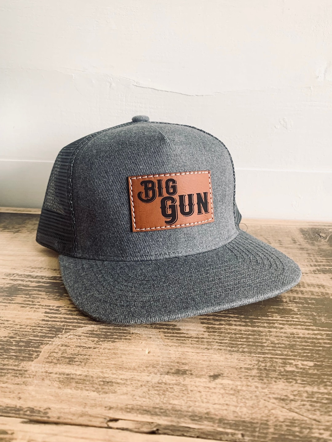 Goyklrb Funny Dad Est 2025 Gorra De Camionero Para Hombre, Ajustable De Cuero Para Nuevo Papá, Gorra De Béisbol, Negro -, Talla única