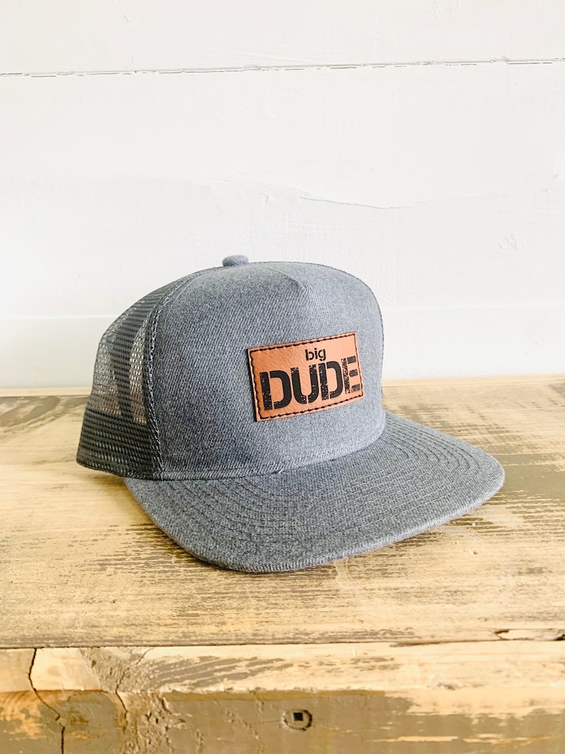 Big Dude Snapback Hat Dad Flat Bill Cap 