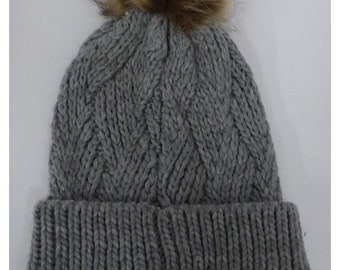 Leather Patch Beanie, Livin My Best Life, Warm Soft Knit W Leather Patch Beanie, Livin My Best Life, Warm Soft Knit W
