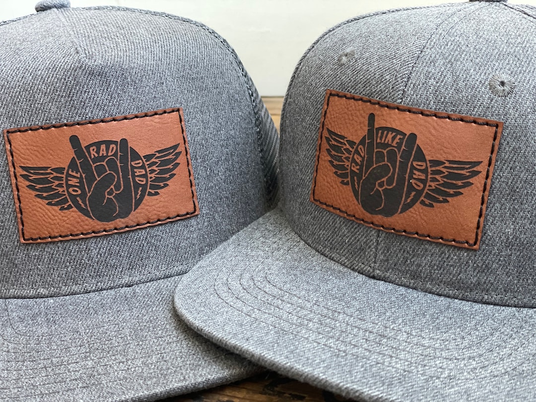 Dad & Kid Matching Hats, One Rad Dad, Rad Like Dad, Father Son Baby