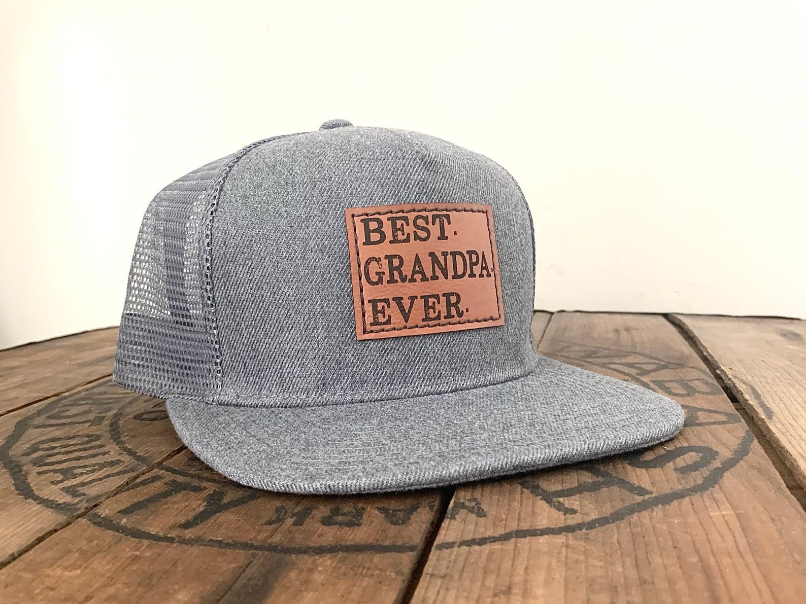 Best Grandpa Ever Snapback Hat Grandad Cap New Grandparent Etsy Norway