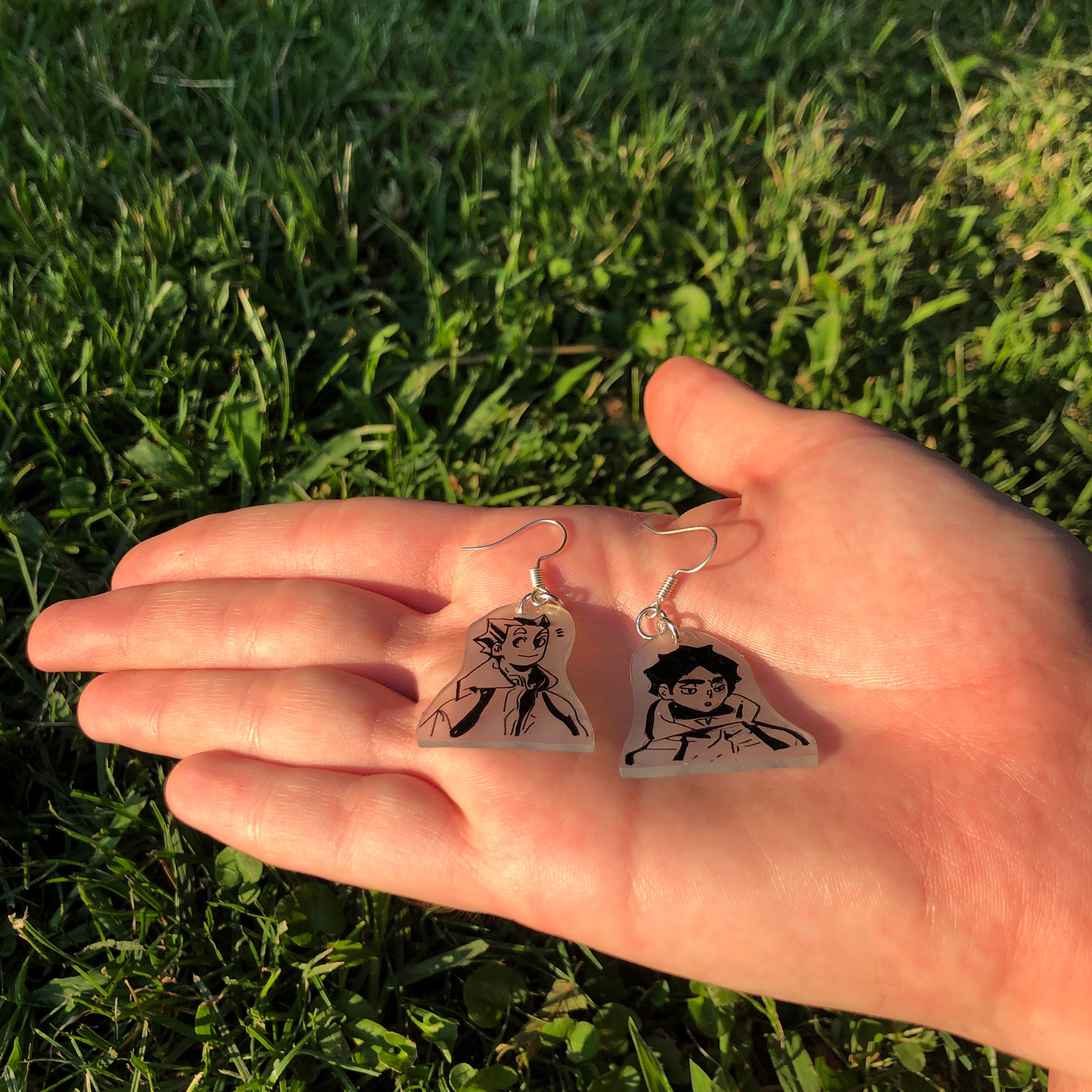 Earrings Haikyuu Bokuto Akaashi Etsy