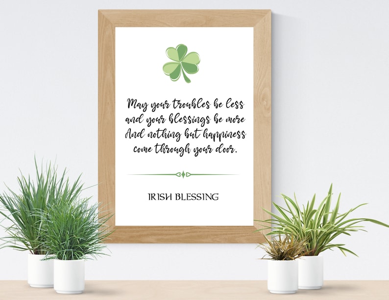 Irish Blessing, Traditional Gaelic Blessing, Celtic Irish Blessing
