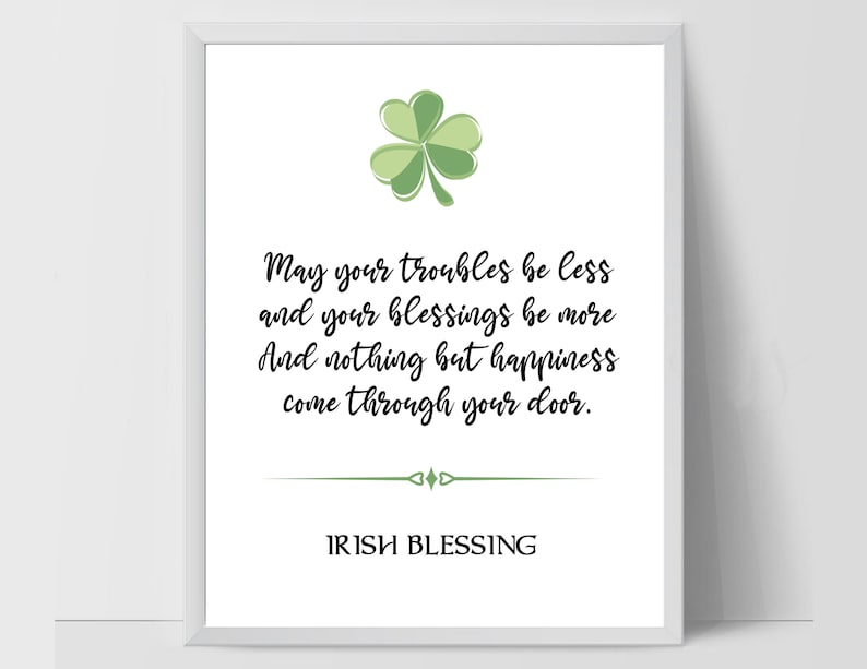 Irish Blessing Journal - Green A5 Notebook With Inspirational Quote, Perfect St. Patrick's Day Gift