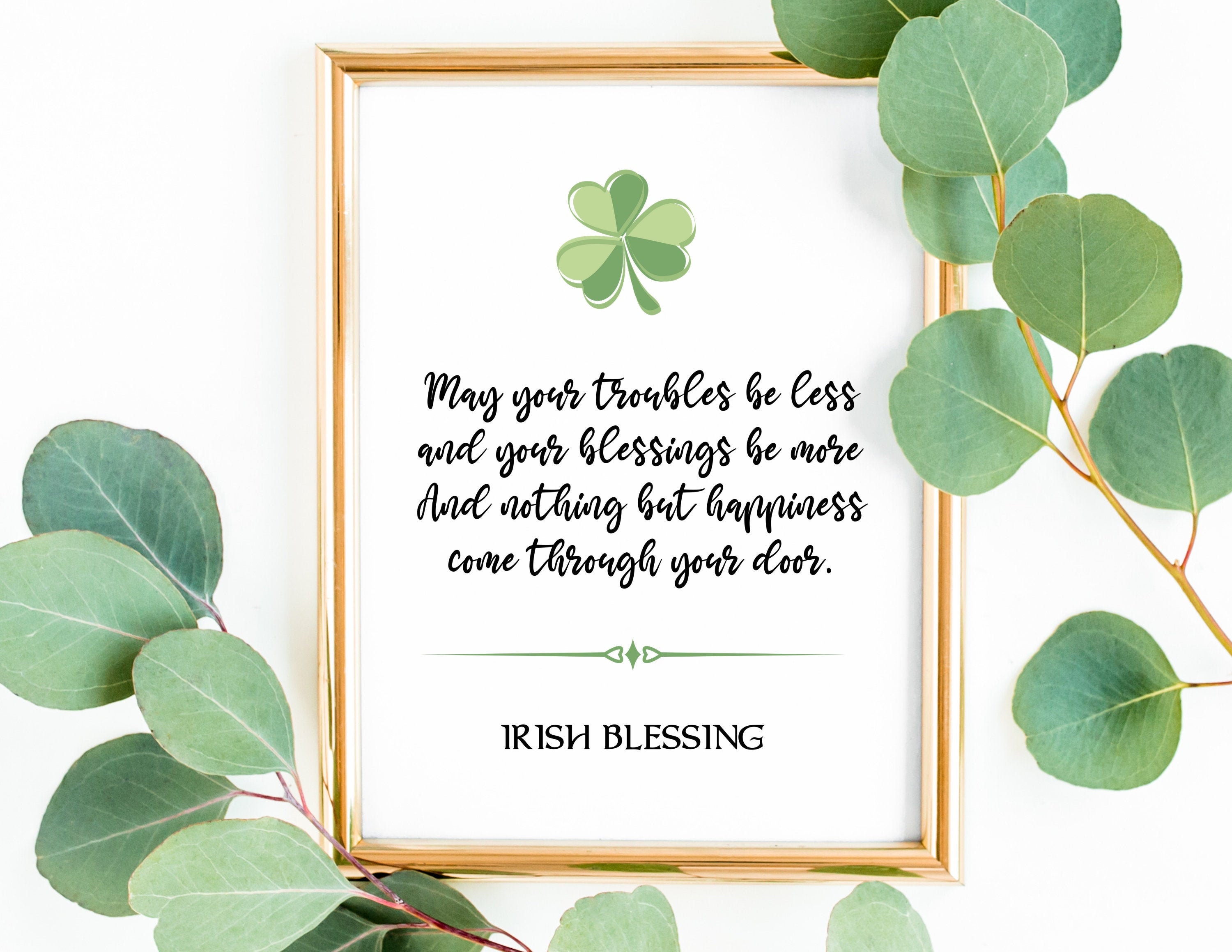 Irish Blessing, Traditional Gaelic Blessing, Celtic Irish Blessing