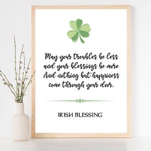 Irish Blessing, Traditional Gaelic Blessing, Celtic Irish Blessing ...