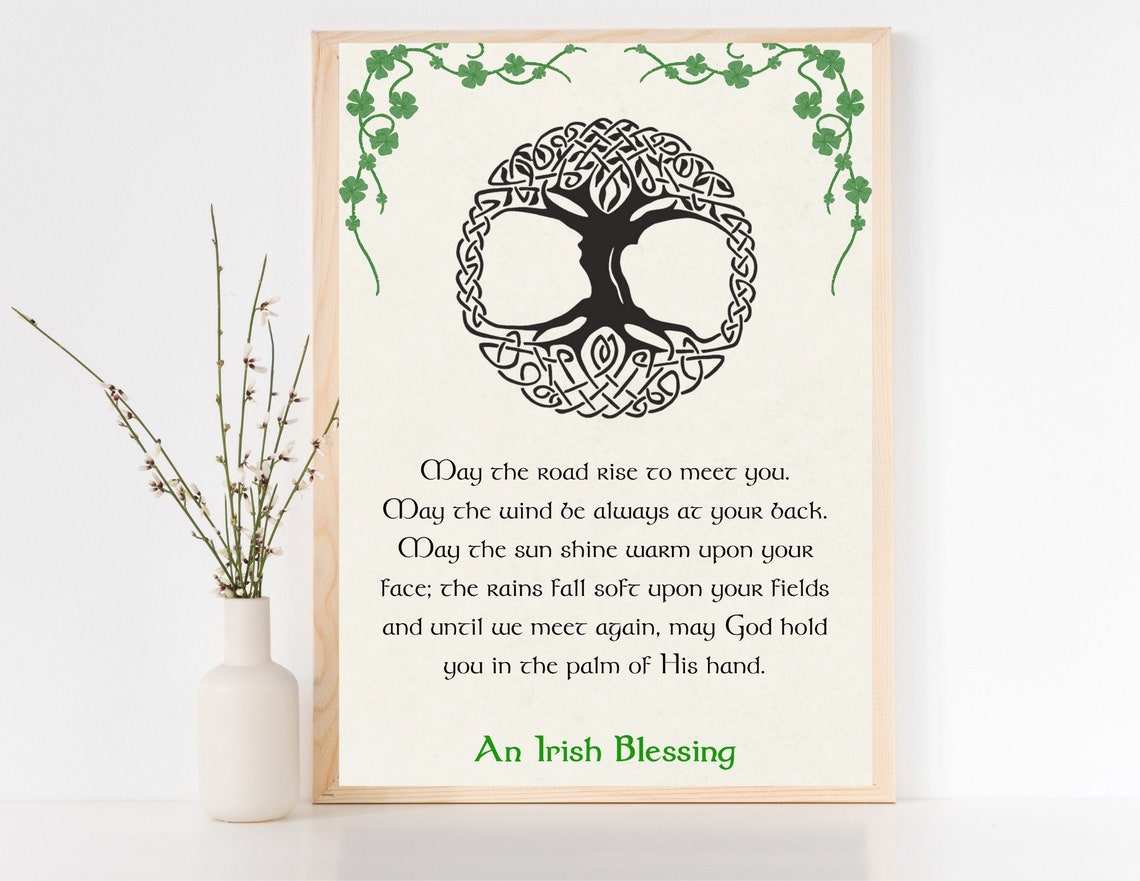 Irish Blessing, Traditional Gaelic Blessing, Celtic Irish Blessing