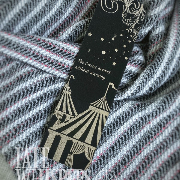 Leatherette Bookmark, inspired by The Night Circus