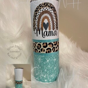 20oz mama cup with rainbow boho design Sublimation not epoxy