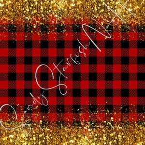 DOWNLOAD DIGITAL PNG Sublimação de brilho dourado xadrez de búfalo