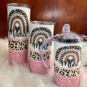 Mama mini rose gold sublimation 3 cup set