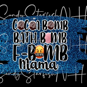 Digital download png from cocoa bath mama sublimation brush stroke
