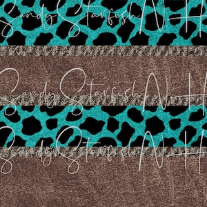 DIGITAL DOWNLOAD  png teal cow spots sublimation file western