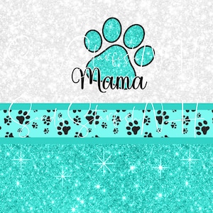 DIGITAL DOWNLOAD PNG Dog mama sublimation glitter paw print