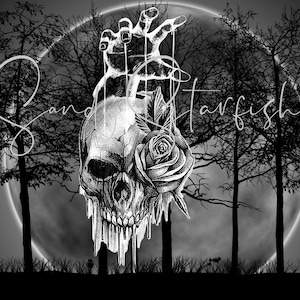 DIGITAL DOWNLOAD png for sublimation skull moon occult dark tumblers