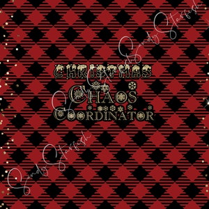 DOWNLOAD DIGITAL PNG Buffalo xadrez ouro glitter sublimação Coordenador do caos de Natal