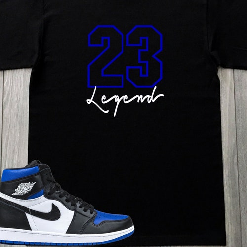blue and black jordan shirts