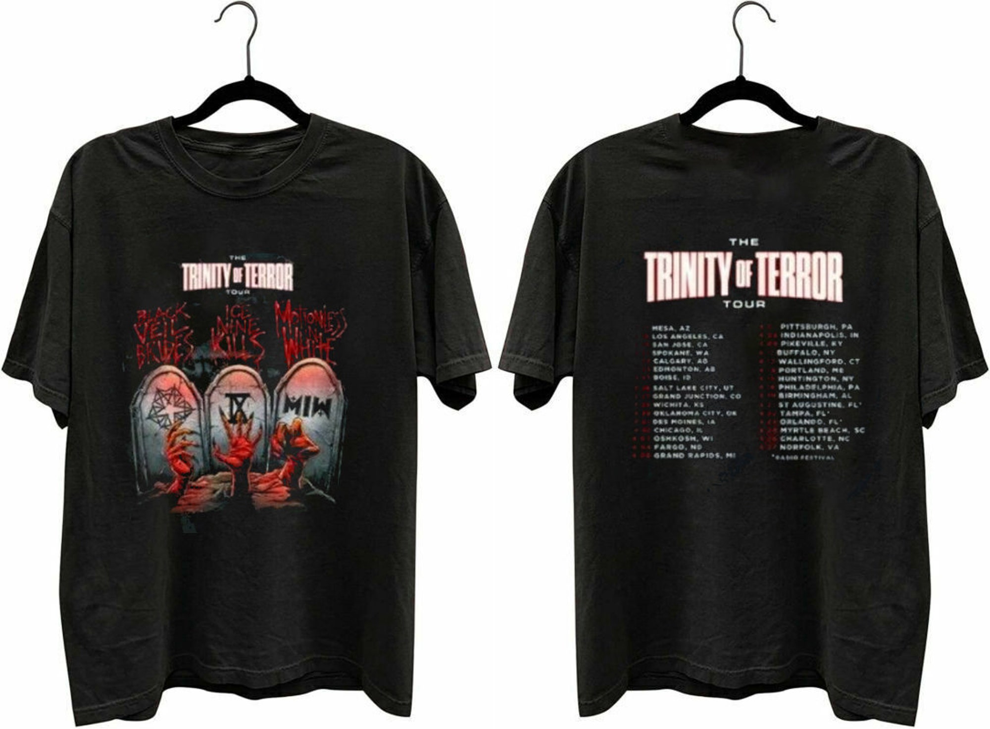 Discover Trinity of Terror Tour 2022 T-Shirt