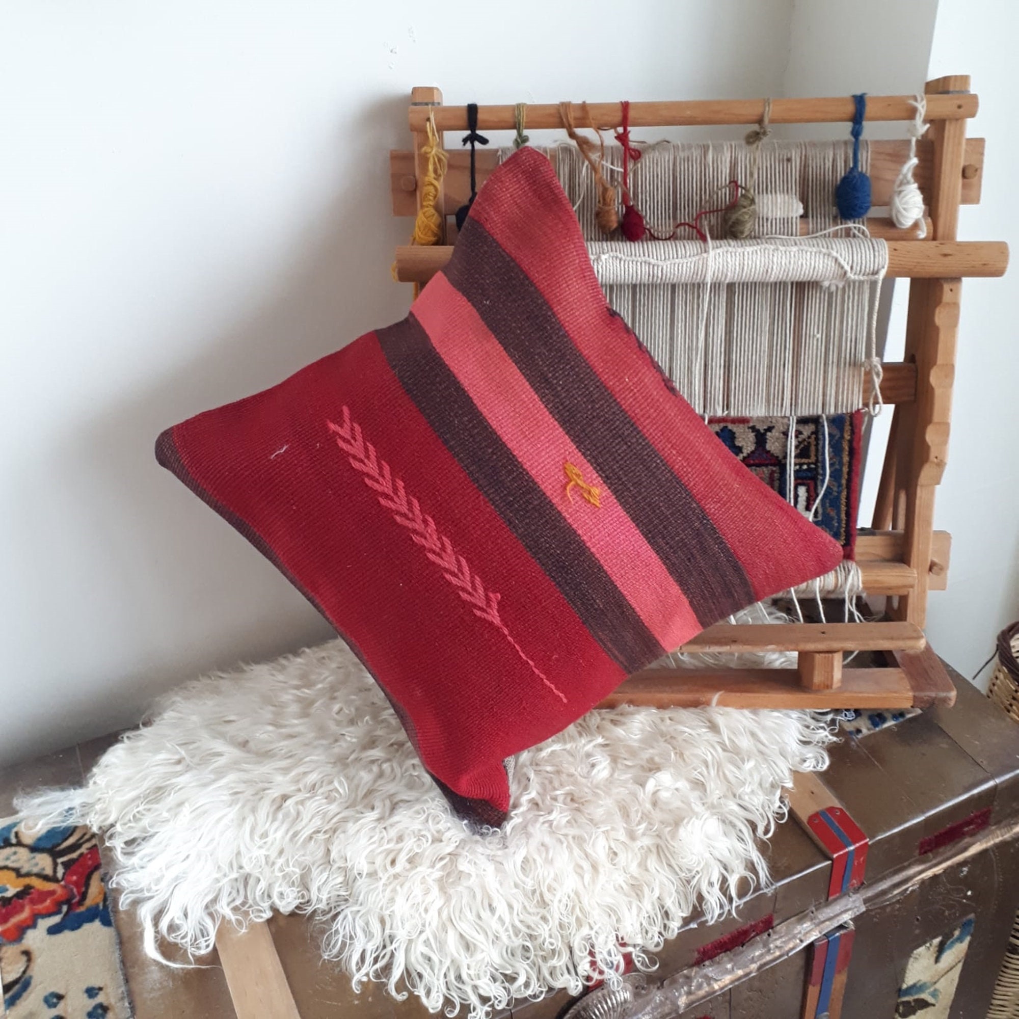 Teppichkissen Boho Kissen 16 x 16 Bodenkissen | Etsy