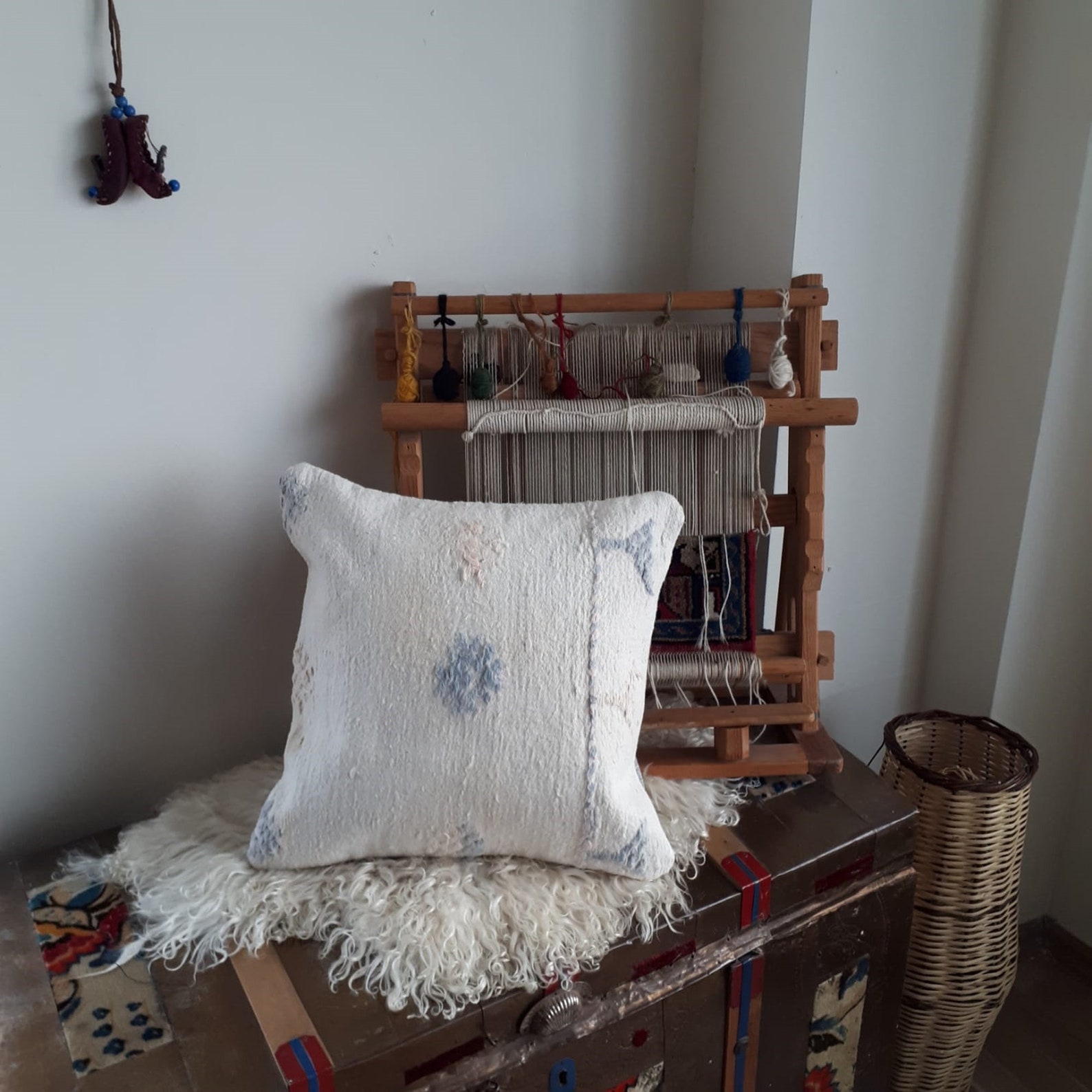 Teppichkissen Boho Kissen 16 x 16 Bodenkissen | Etsy