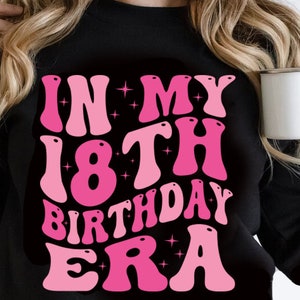 In meinem 18. Geburtstag Era svg, png, Mädchen 18.Geburtstag svg png, Mädchen Geburtstag SVG PNG, 18.Geburtstag svg, Png, Vintage 18.Geburtstag svg png