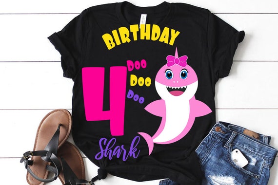 Download 4th Shark Birthday Svg Birthday Shark clipart funny shark ...