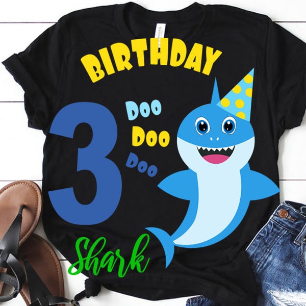 Baby Shark 3rd Birthday Party Etsy