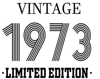 Happy Birthday 1973 Etsy France