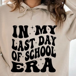 En mi último día de clases SVG PNG, Último día de clases Svg Png, Fin de clases svg, Vacaciones, Camiseta vintage Svg de moda.