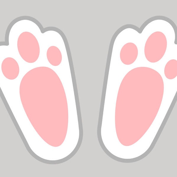 Easter bunny feet svg, Rabbit feet svg, Easter svg, Easter decorations, Digital cut file.