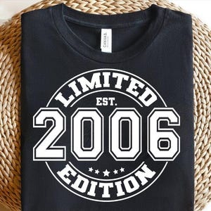 Limitierte Edition 2006 SVG, Junge 19. Geburtstag SVG, Teenager 19. Geburtstag SVG, Retro 19. Geburtstag SVG, Mädchen 19. Geburtstag