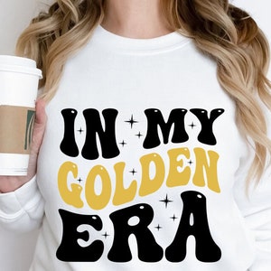 In mijn gouden tijdperk svg, png, in mijn verjaardag tijdperk PNG, verjaardag tijdperk PNG, gouden svg png, verjaardag png, ontwerp, trendy png,