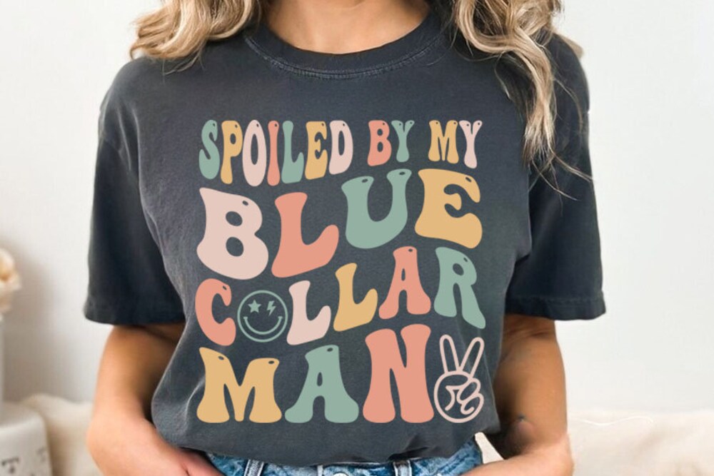 Spoiled By My Blue Collar Man Svg Png, Blue Collar Svg Png, Blue Collar Man Svg, Funny Man Svg, Man T-Shirt Svg , Trendy Png,