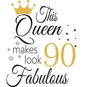 90e verjaardag Svg, 90e verjaardag svg, 90e verjaardag clipart, gelukkige verjaardag cricut bestand.