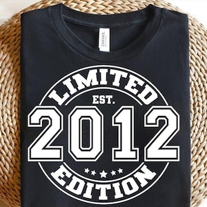 Limitierte Auflage 2012 Junge 13. Geburtstag svg png, Junge 13. Geburtstag svg png, Retro 13. Geburtstag svg png, Mädchen 13. Geburtstag svg png,