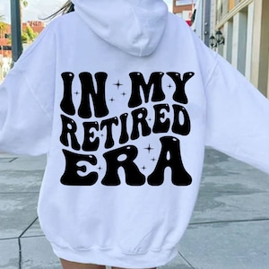 In My Retired Era SVG PNG, Retired Era SVG, groovy wave text, Retro Retired svg png, Vintage Retired svg png, Retired Shirt Svg,