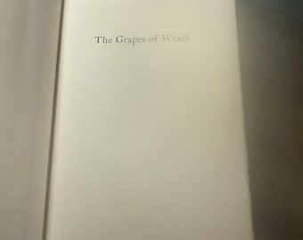 The Grapes of Wrath by John Steinbeck, First Edition, 1st Printing, 1939 Vintage