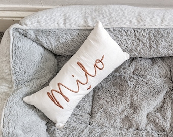 Personalized Name Pillow | Custom Name Pillow | Baby Shower Gift | Mini Pillow | Custom Embroidery | Office Decor | Custom Pet Pillow