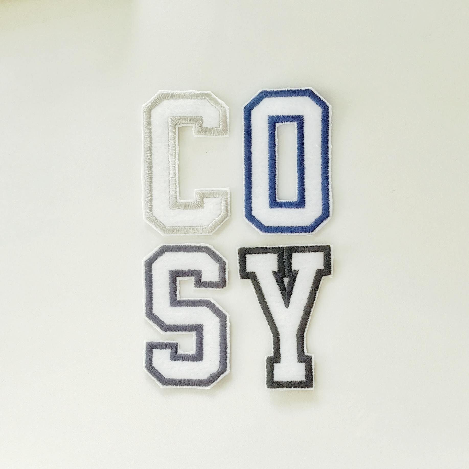 Custom Iron On Alphabet Patches White Varsity Letter patches Etsy